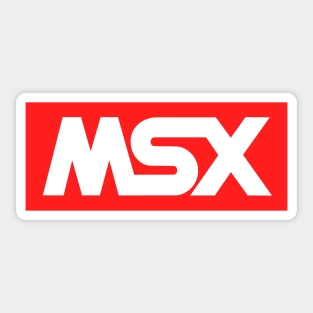 MSX Red Logo - Vintage Retro Computer Sticker